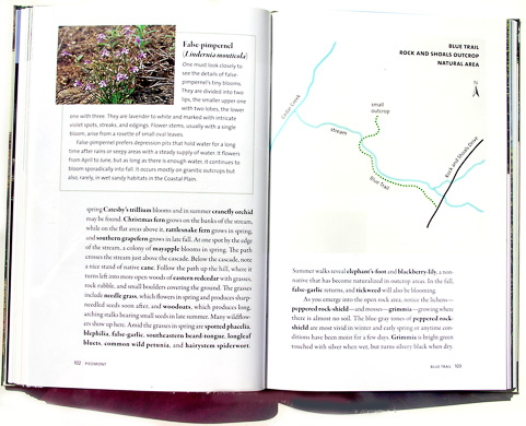 page from Favorite Wildflower Walks in Georgia by Hugh Nourse and Carol Nourse