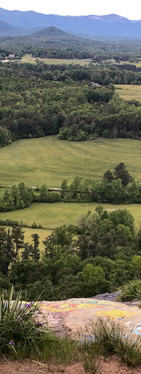 view from Glassy Mountain Heritage Preserve